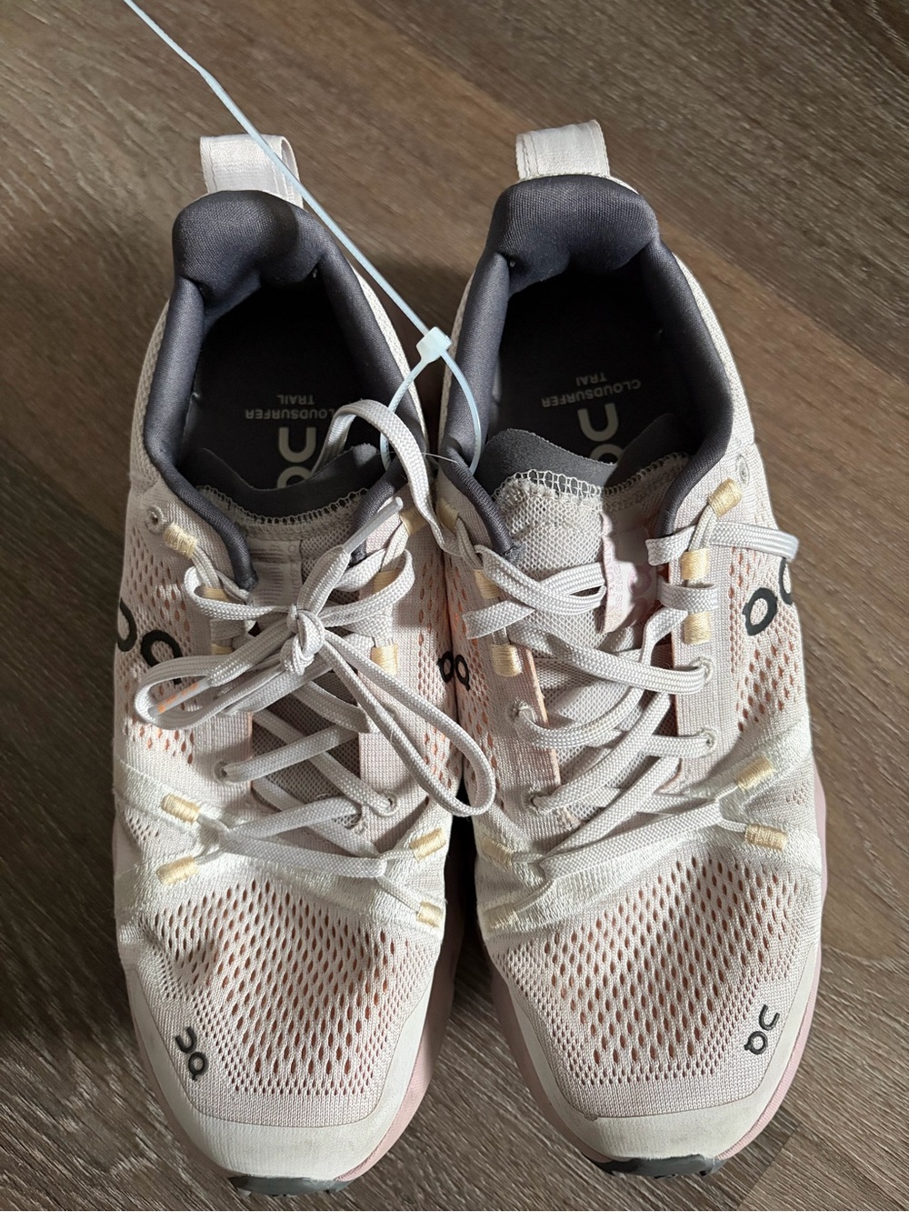 On Cloudsurfer Trail Women’s Size 8 Running Shoes White Blush Pink - Picture 3 of 6